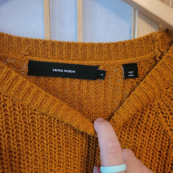 Mustard vero moda knit sweater - Picture 3 of 4